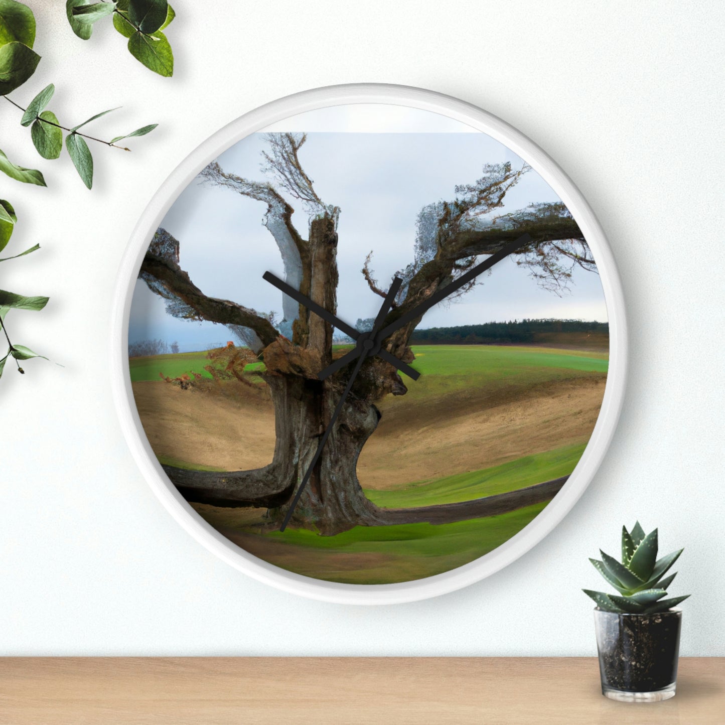 "A Shadow in the Meadow: The Last Standing Tree" - The Alien Wall Clock