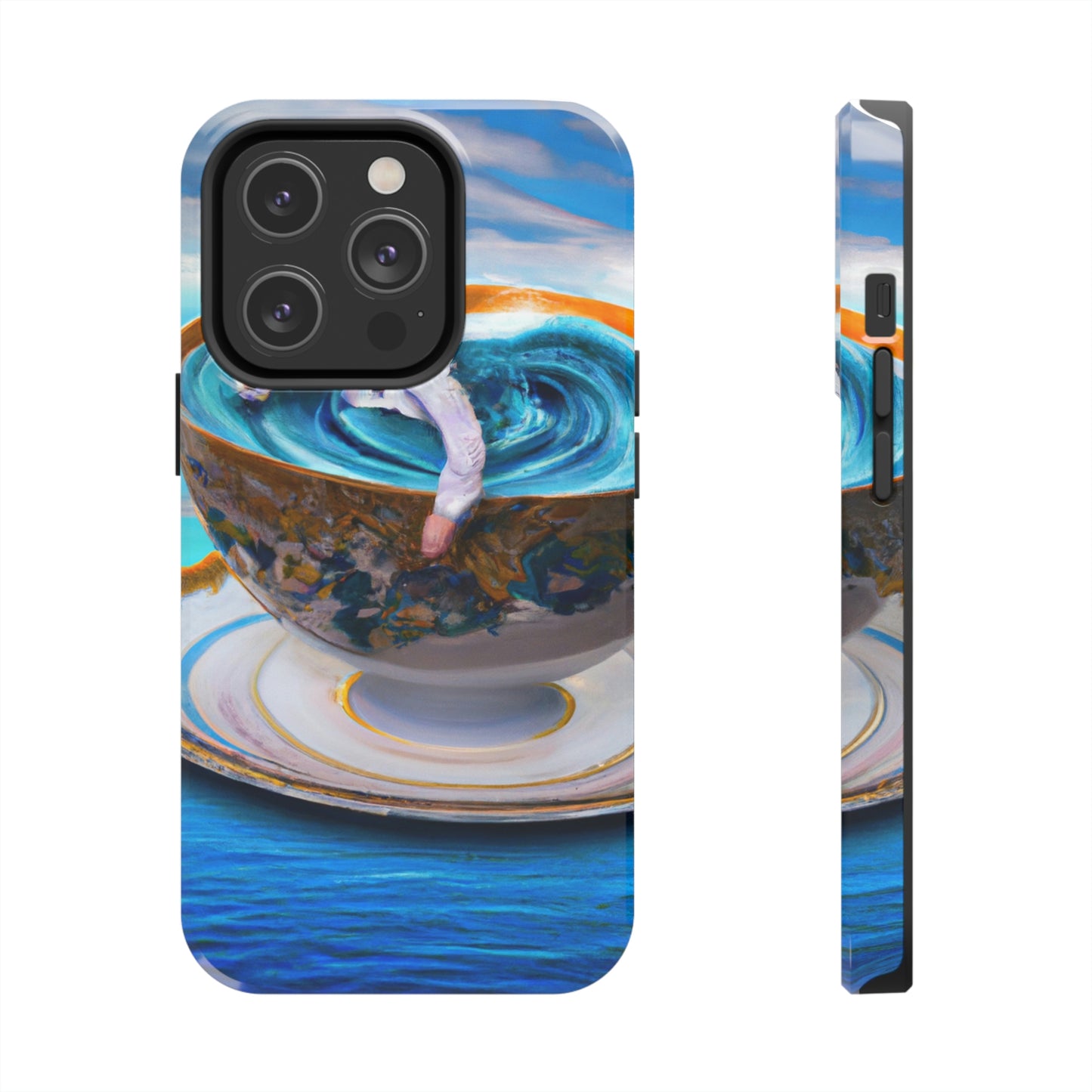 "Adrift in a China Cup: The Story of a Lost Child's Oceanic Adventure" - The Alien Tough Phone Cases