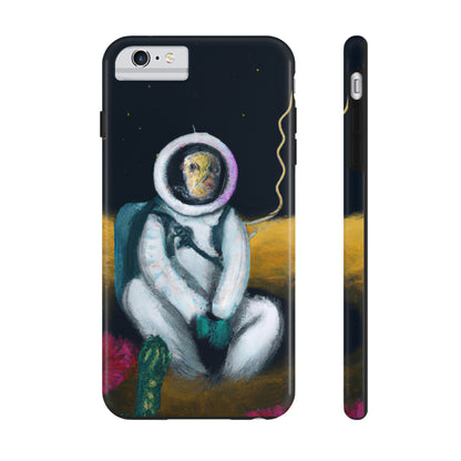 "Solo en la oscuridad: la supervivencia de un astronauta solitario" - The Alien Tough Phone Cases