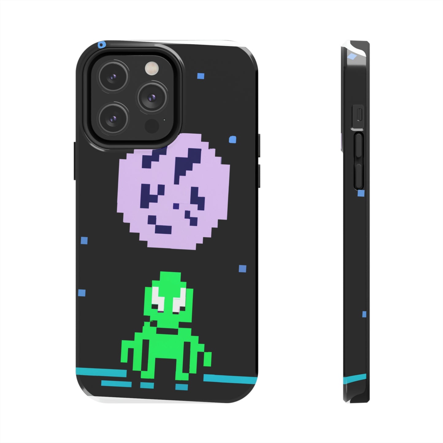 "Testigo solitario del cielo nocturno" - The Alien Tough Phone Cases Pixel Art