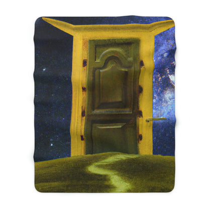 The Heavenly Threshold - The Alien Sherpa Fleece Blanket