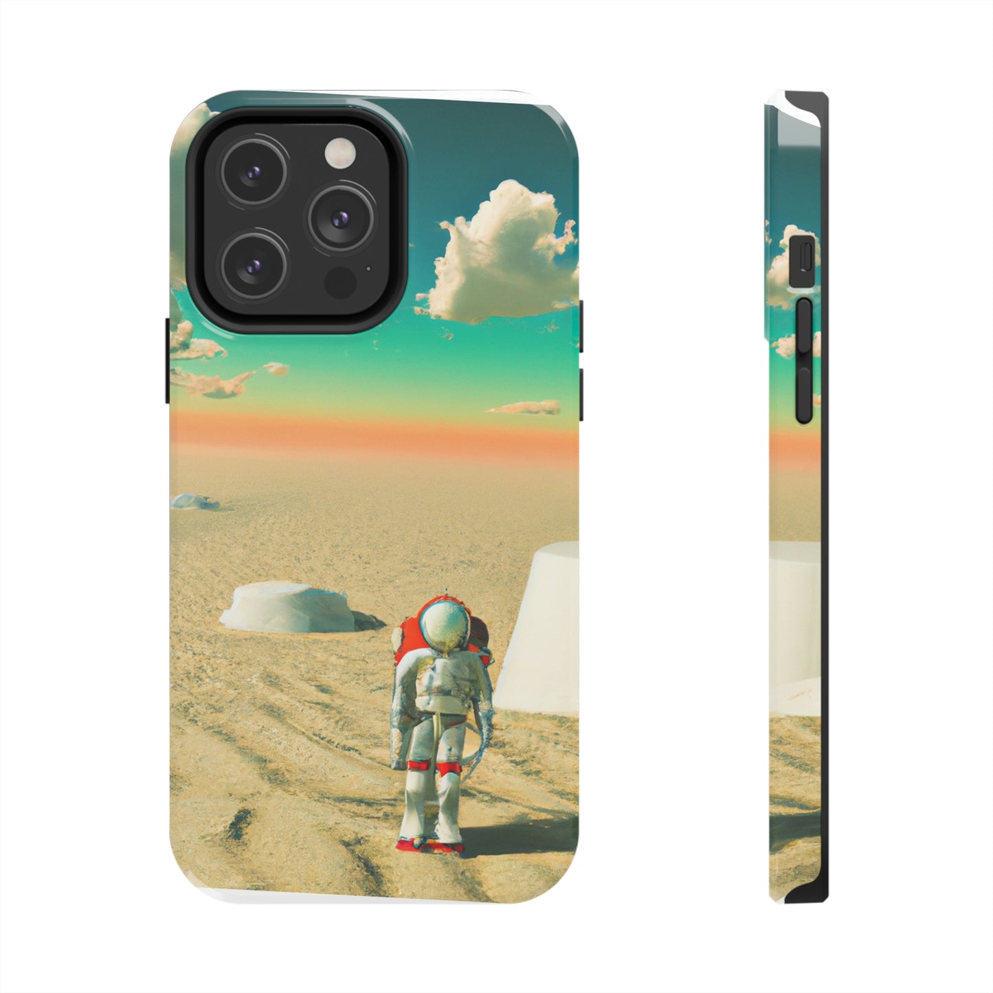 "A Strayed Astronaut: Alone on a Forlorn Planet" - The Alien Tough Phone Cases