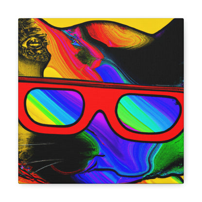 "Coole Katze mit Sonnenbrille" - The Alien Canva