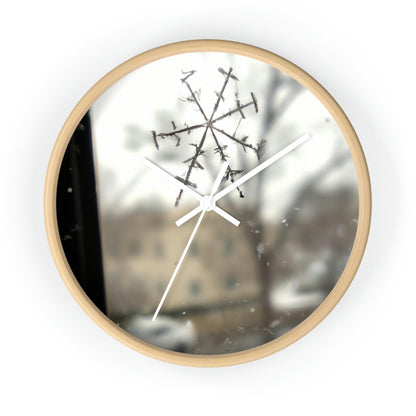 "Tiny Tragedy: A Snowflake's Story" - The Alien Wall Clock