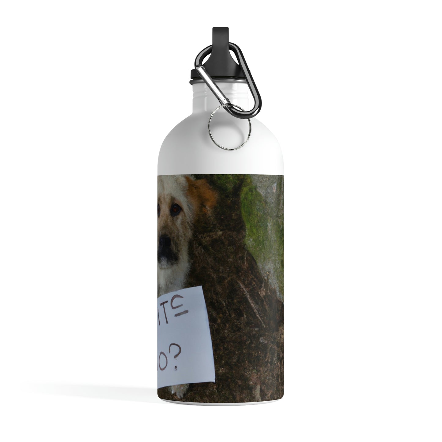 "A Heartbreaking Search: The Lost Dog's Plea for Reunion" - The Alien Stainless Steel Water Bottle