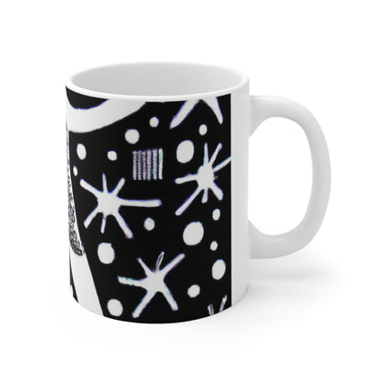 "Dancing Among the Galactic Light" - Taza de cerámica The Alien 11 oz