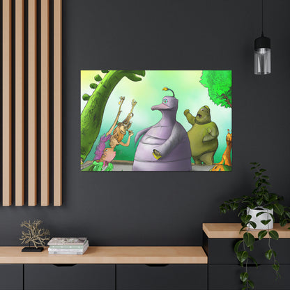 "Intergalaktische Zoo-Abenteuer" - The Alien Canva