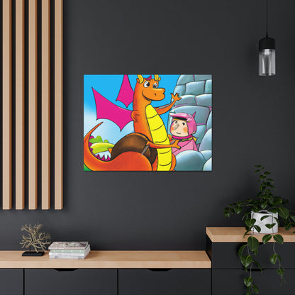 "The Knight and the Baby Dragon" - The Alien Canva