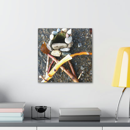 "A Walk in Nature's Sculpture Garden" - Canvas