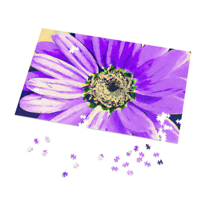 Purple Petals Popping: Create an Eye-Catching Daisy-Rose Fusion - The Alien Jigsaw Puzzle