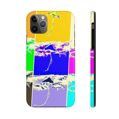 "Kites Aflatter in the Vibrant Sky" - Die Alien Tough Phone Cases