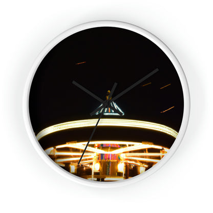 "Carousel Nights: A Glimmer of Starlight" - The Alien Wall Clock