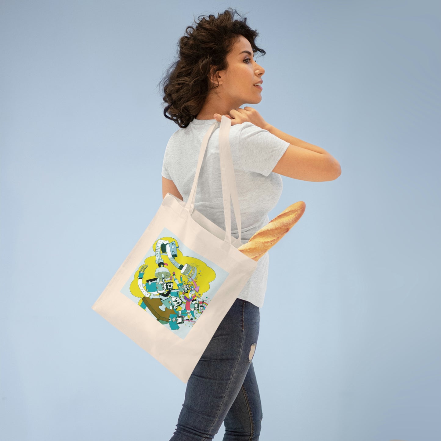 Robotic Rebellion: A Battle for Power. - The Alien Tote Bag