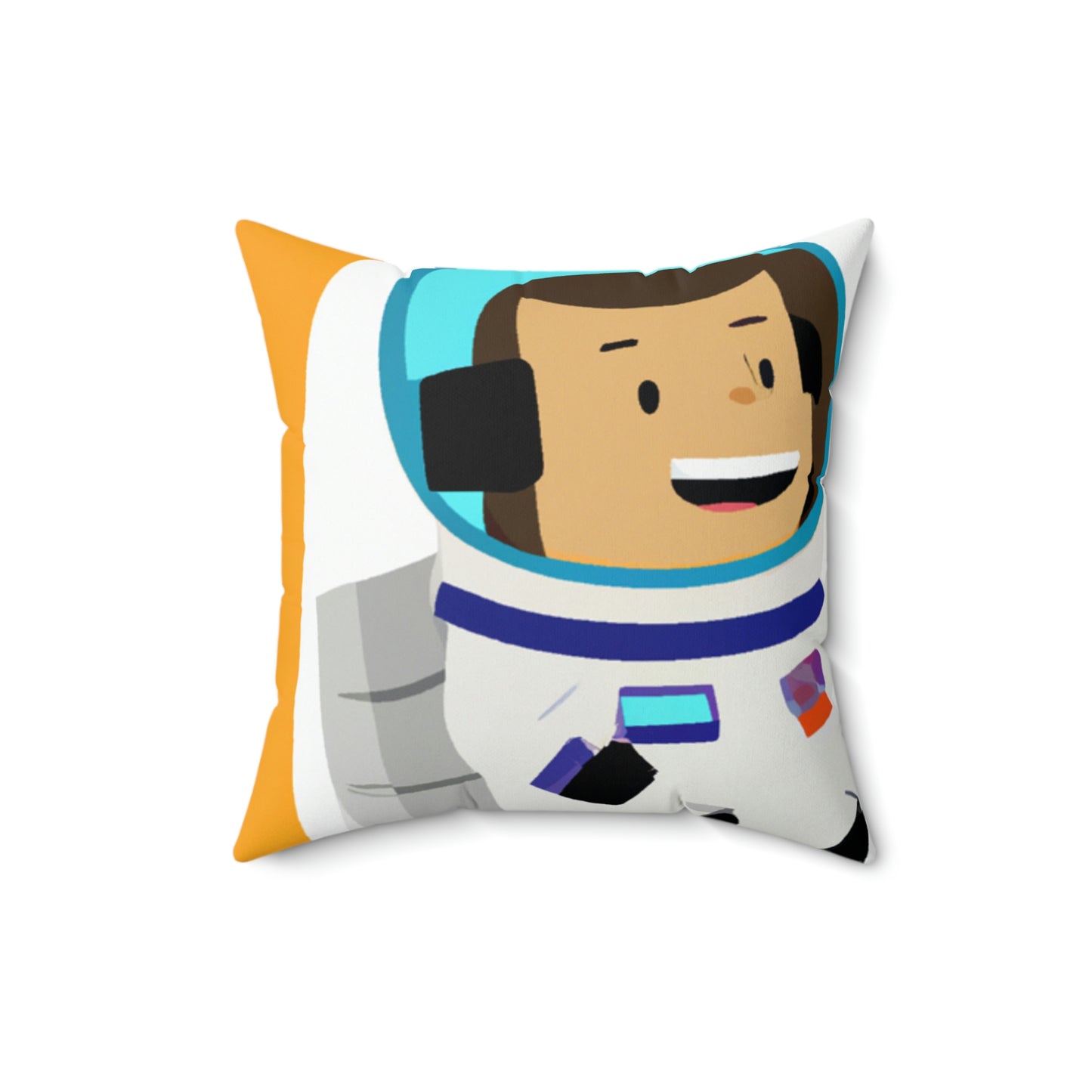 "A Voyage of Celestial Smiles" - The Alien Square Pillow