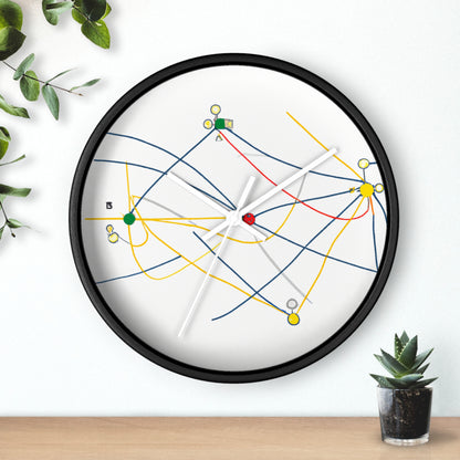 "Exploring the Dynamic Topology: Artful Visualization of a Network Structure." - The Alien Wall Clock