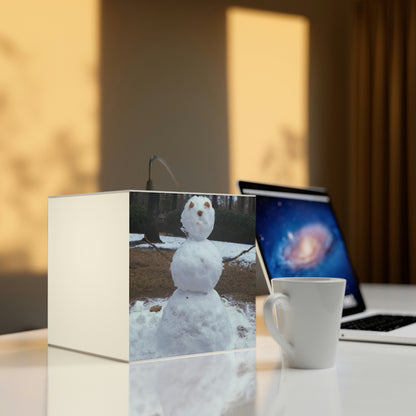 "The Frosty Snowcone Snowman" - The Alien Light Cube Lamp