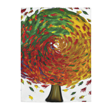 "Autumnal Whirl" - The Alien Velveteen Plush Blanket