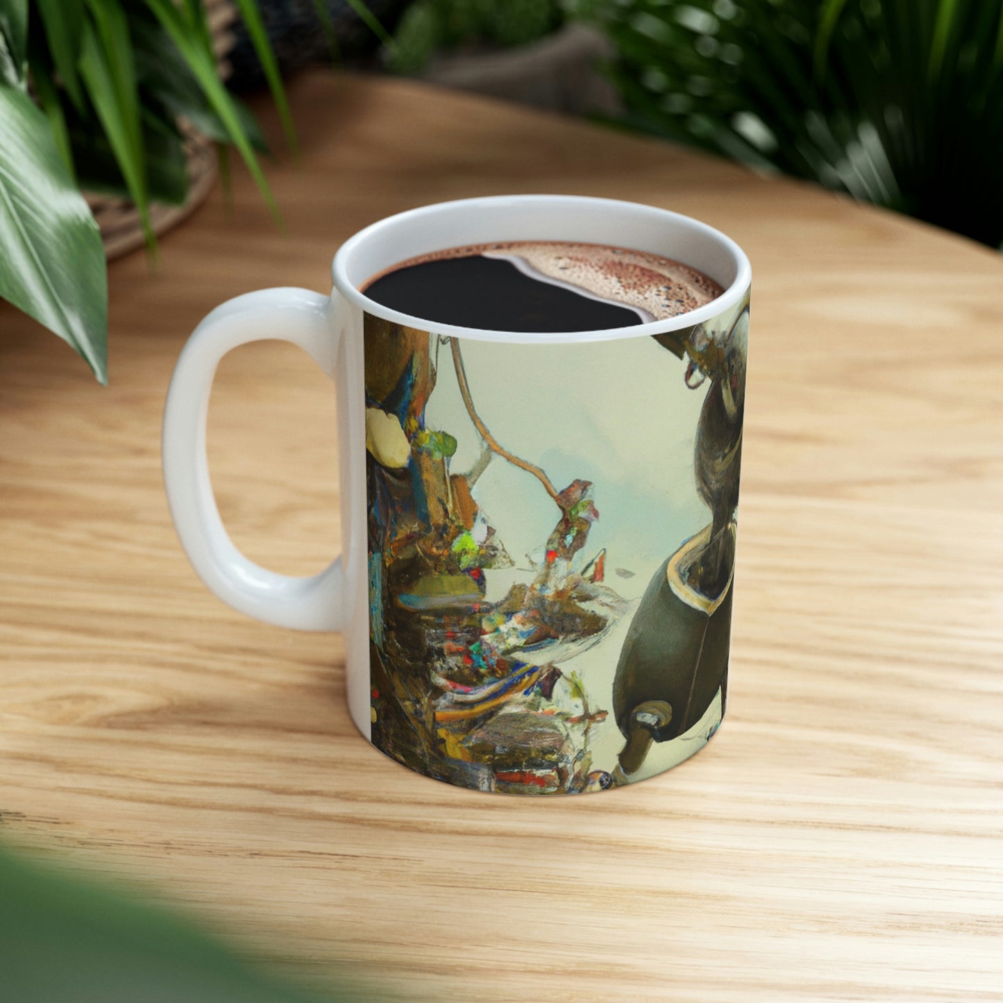 Robot Rejuvenates the Wilds - The Alien Ceramic Mug 11 oz