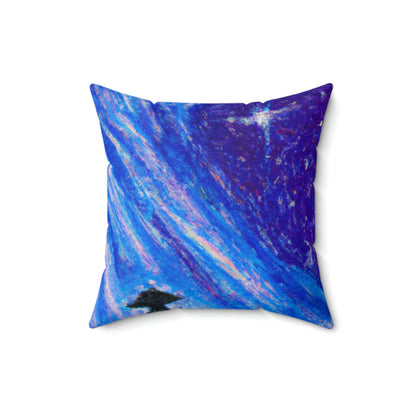 "A Starlit Solace" - The Alien Square Pillow