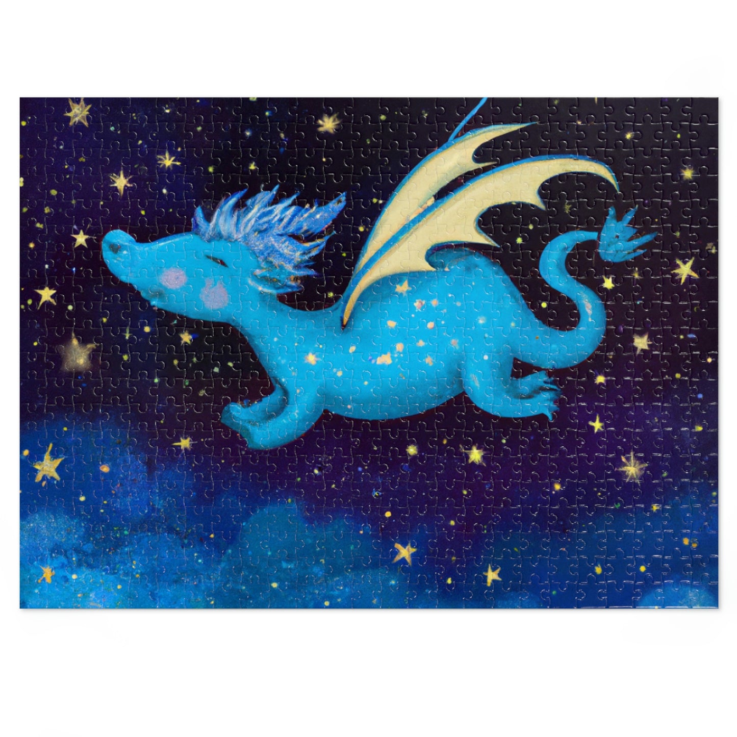 "Drifting Among the Stars: The Story of a Baby Dragon" - The Alien Jigsaw Puzzle