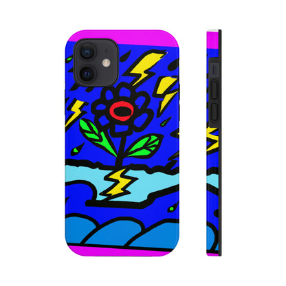 "Eine mutige Blüte inmitten des Sturms" - Die Alien Tough Phone Cases