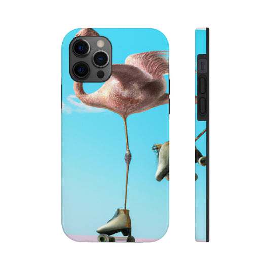 "Flamingo-Schlittschuhe!" - Die Alien Tough Phone Cases