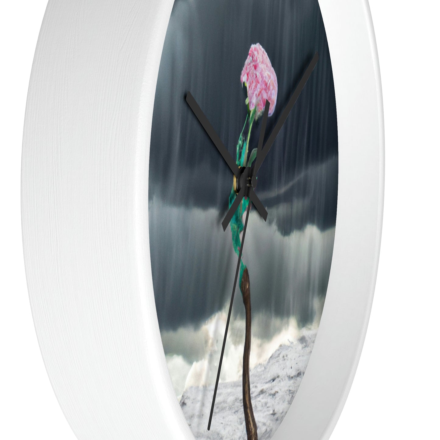 "Aight Against the Storm: The Story of a Lonely Flower" - The Alien Wall Clock