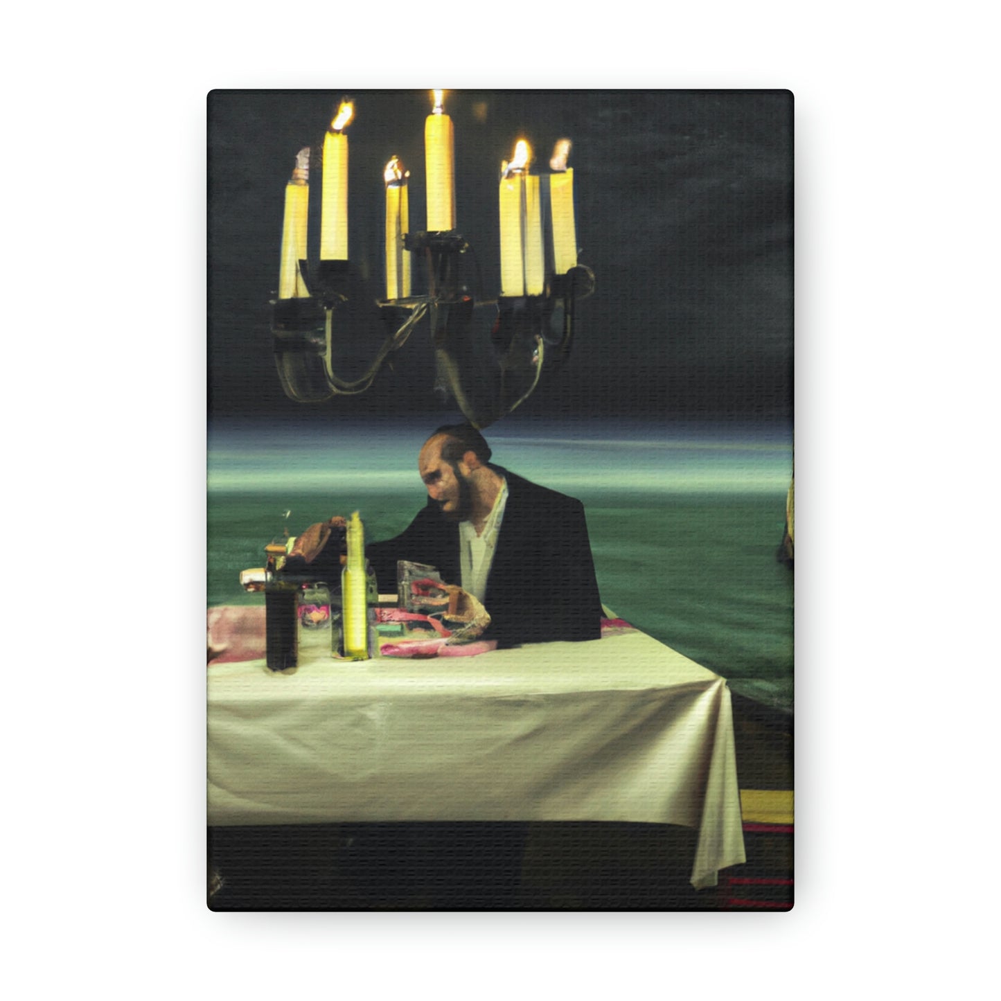 "A Beacon of Romance: An Intimate Candlelit Dinner in a Forgotten Lighthouse" - The Alien Canva