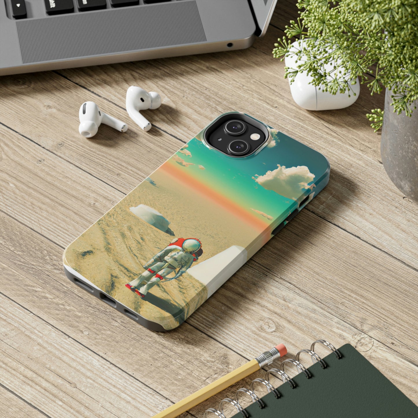 "A Strayed Astronaut: Alone on a Forlorn Planet" - The Alien Tough Phone Cases