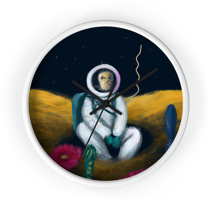 "Alone in the Dark: A Solitary Astronaut's Survival" - The Alien Wall Clock