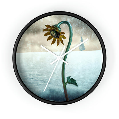 "Fighting the Frost: A Flower's Story" - The Alien Wall Clock