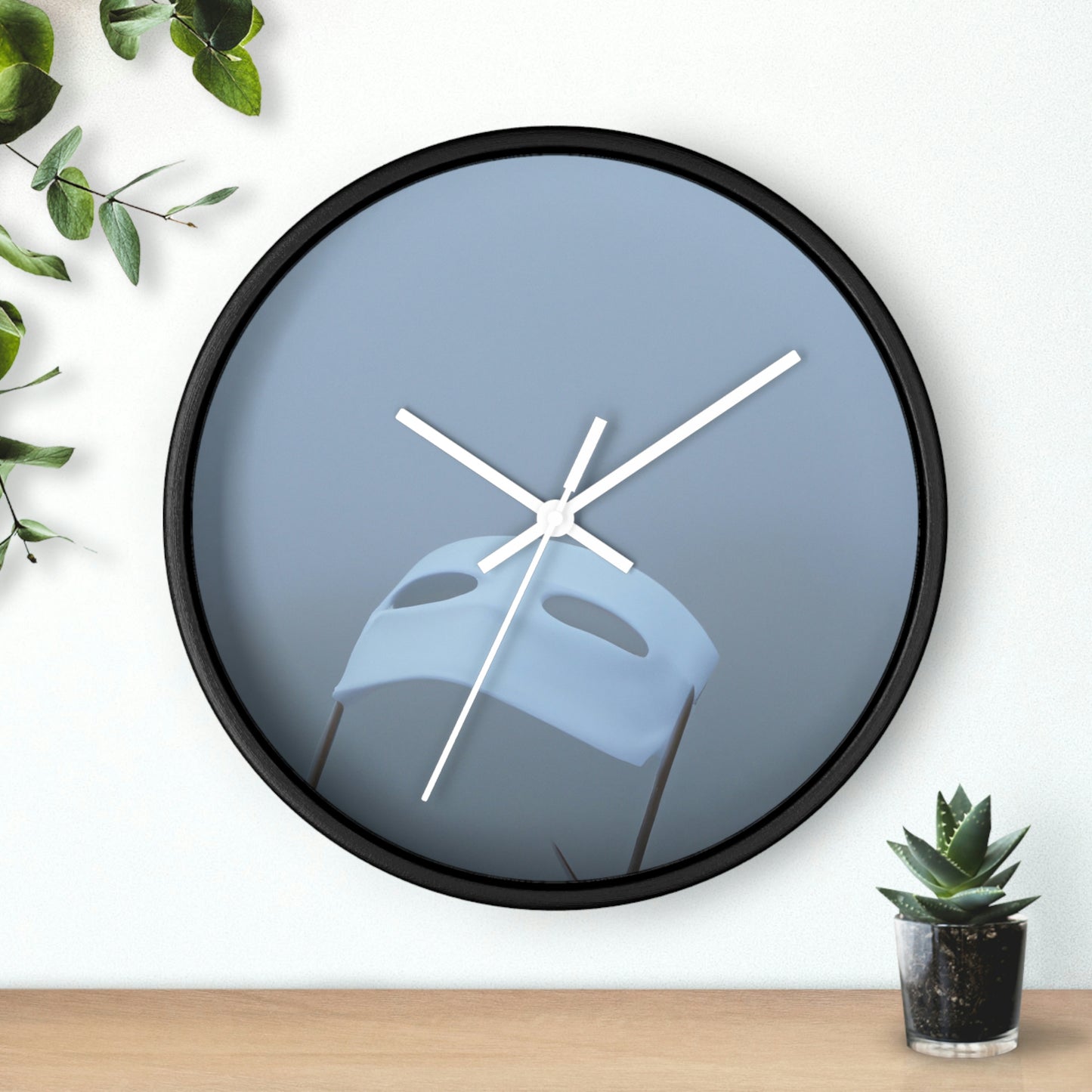 "The Ghostly Mask in the Foggy Sea". - The Alien Wall Clock