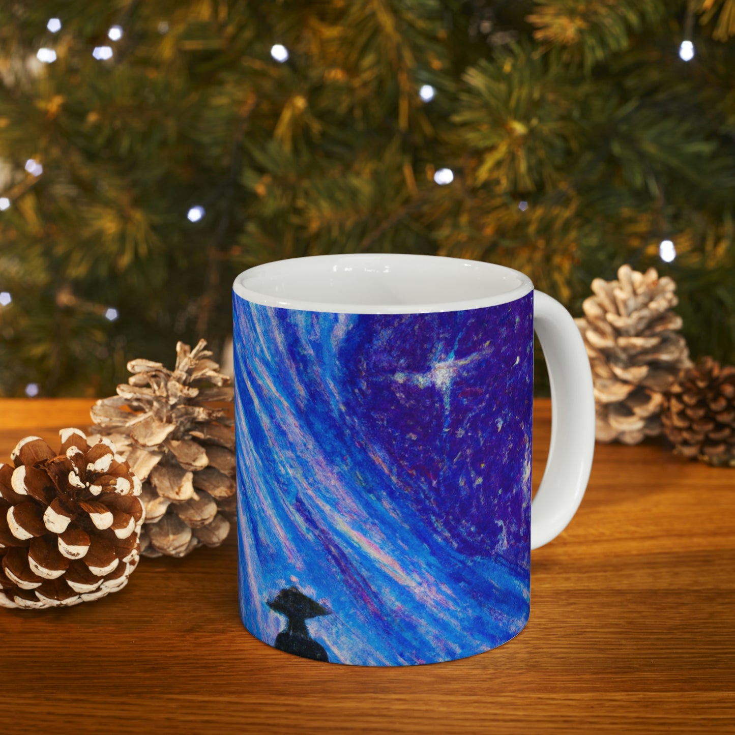 "A Starlit Solace" - The Alien Ceramic Mug 11 oz