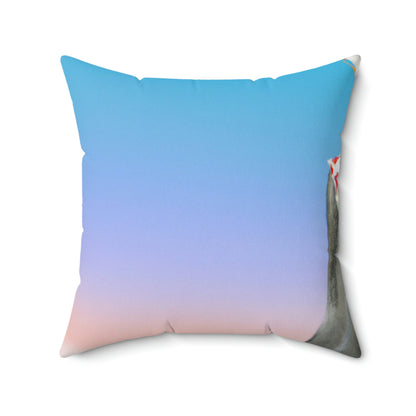 The Fox That Peaketh on the Mountain - The Alien Square Pillow