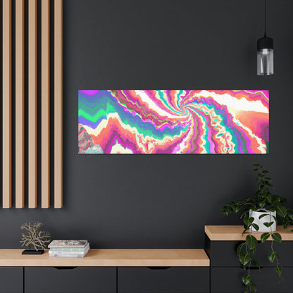 "Vivid Dreamscapes: Surreal Digital Art" - Leinwand