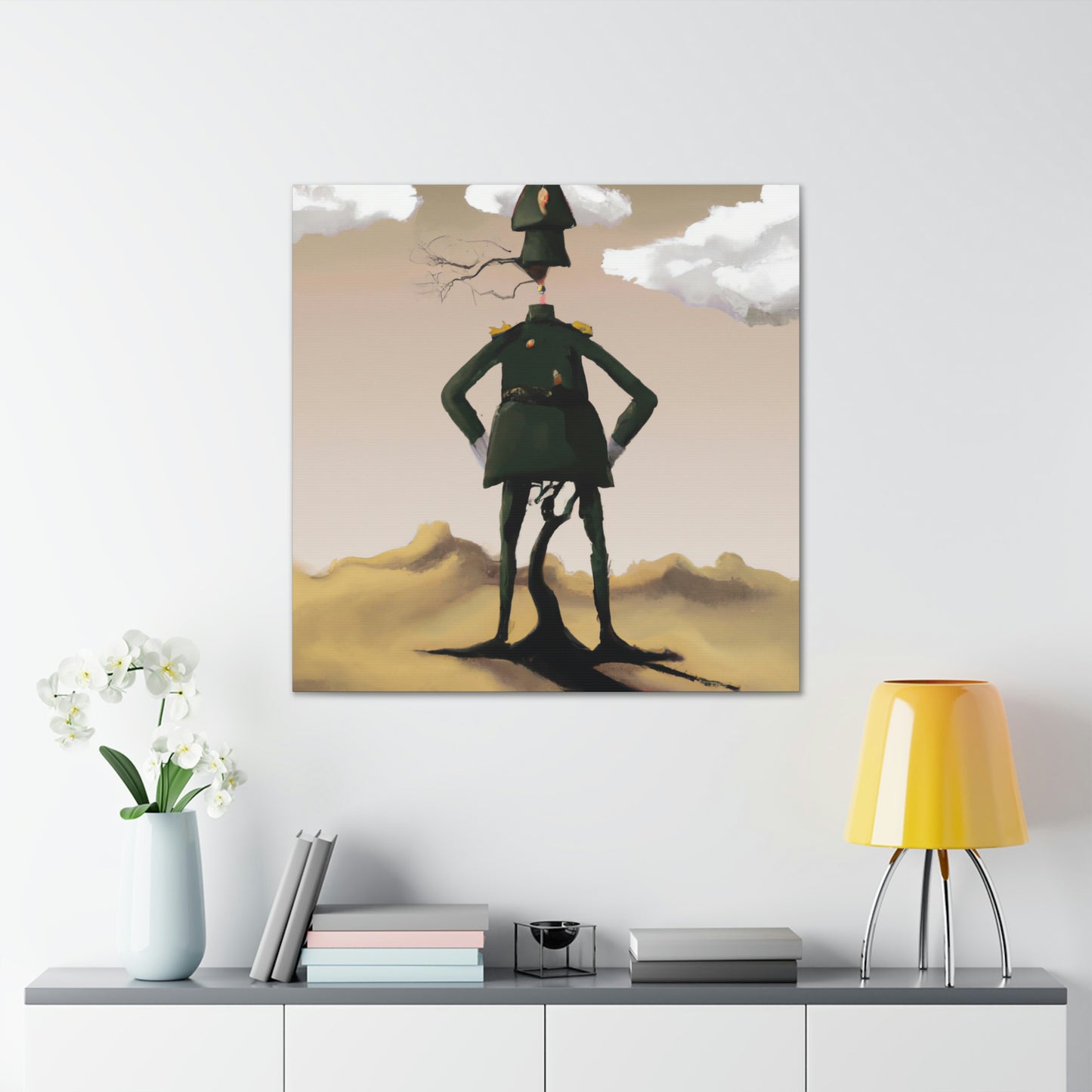 "Courage Against Despair: A Soldier's Triumph" - The Alien Canva