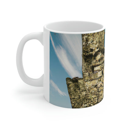 "A Sentinal Among Ruins: An Unstirred Owl's Perch" - The Alien Ceramic Mug 11 oz