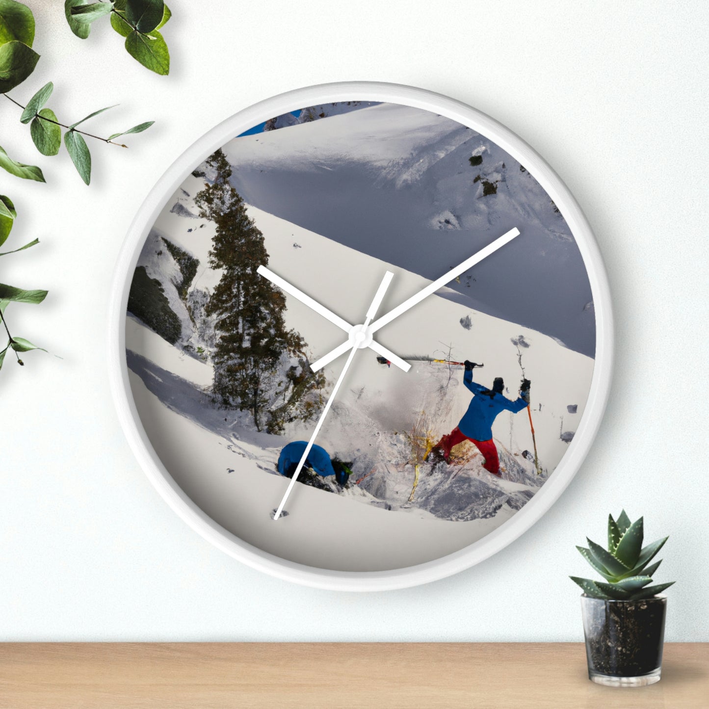 "Avalanche Avalanche: A Spontaneous Ski Trip Gone Wrong" - The Alien Wall Clock