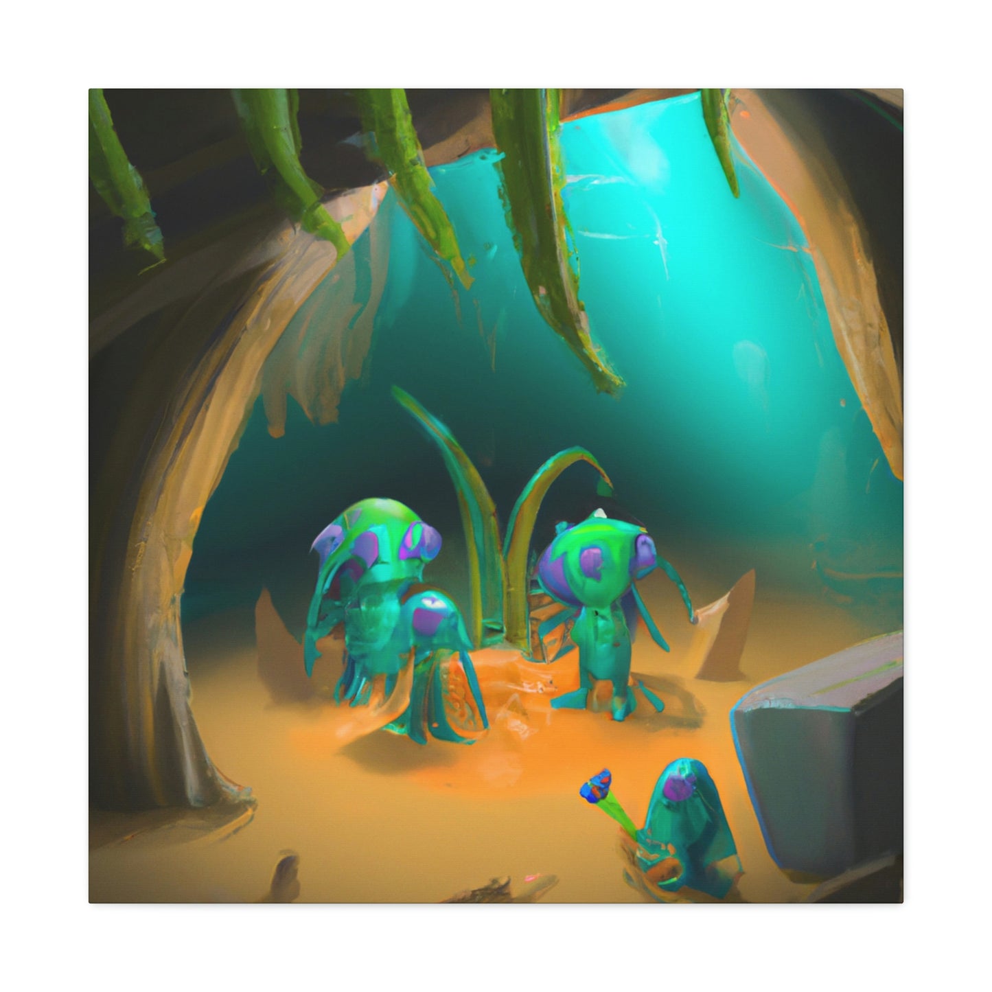 "Alienígenas que se arrastran por las cavernas y las riquezas enterradas" - The Alien Canva