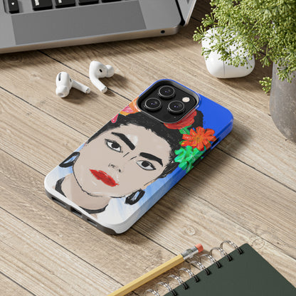 „Feurige Frida: Eine mexikanische Ikone mit farbenfroher Kultur malen“ – The Alien Tough Phone Cases