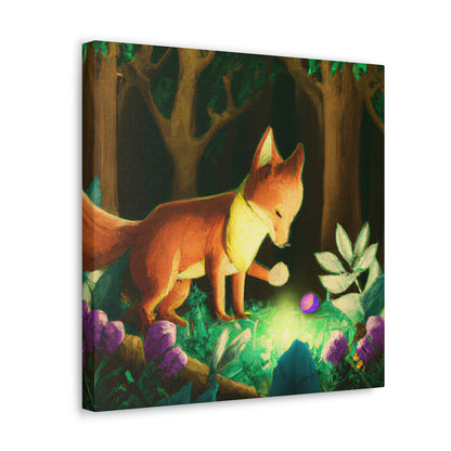 "The Gem-Seeking Fox in the Enchanted Forest" - The Alien Canva