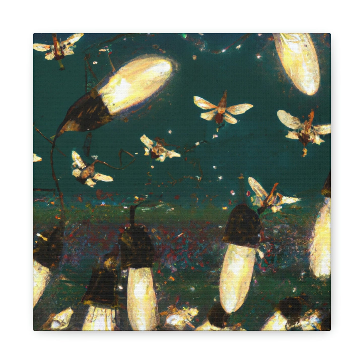 Twinkling Fireflies in the Evening Sky - The Alien Canva