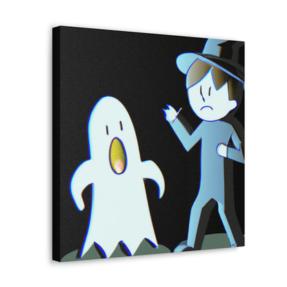 "The Odd Couple: A Shy Night Watchman and a Loud Ghost" - The Alien Canva