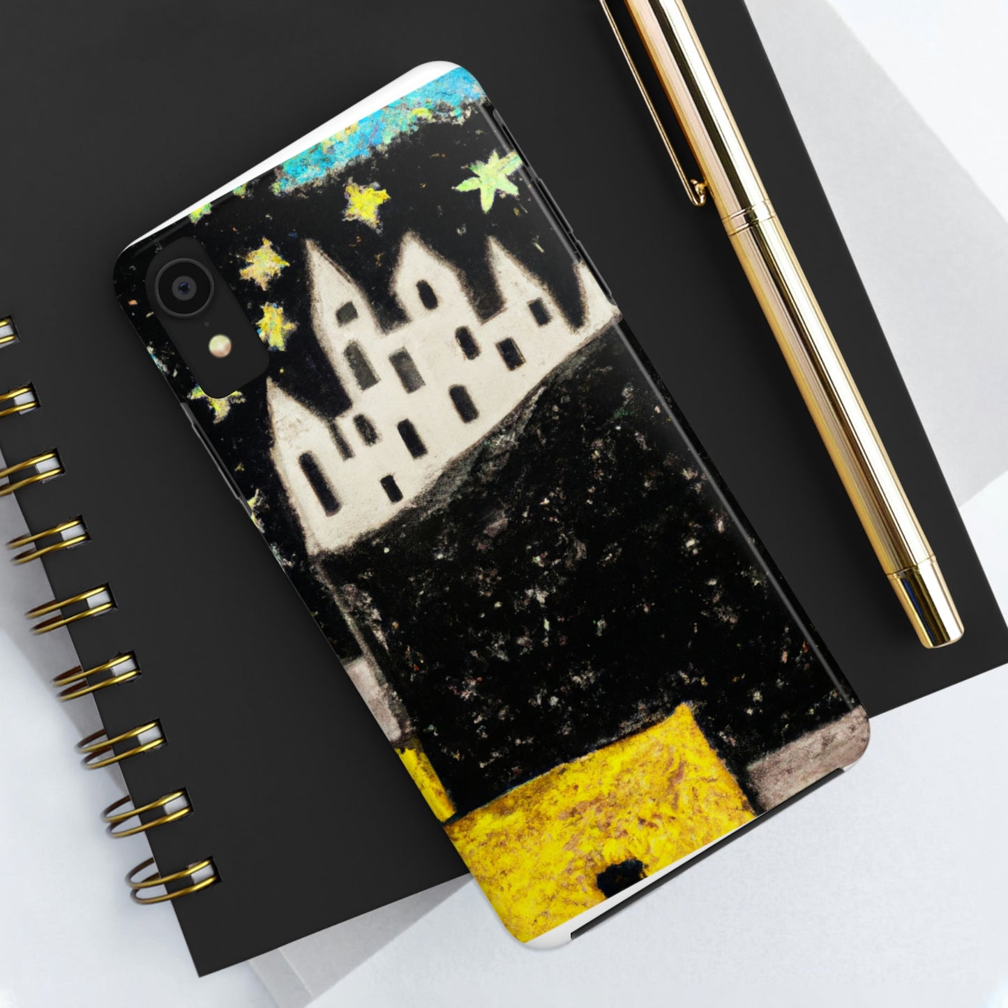 "Cosmic Oasis: A Journey to a Floating City Amid the Sea of Stars" - The Alien Tough Phone Cases