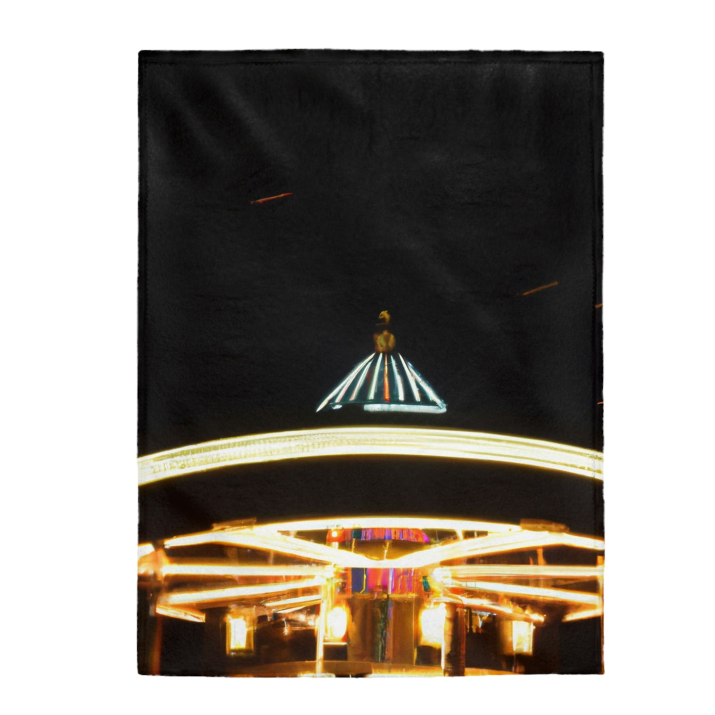 "Carousel Nights: A Glimmer of Starlight" - The Alien Velveteen Plush Blanket