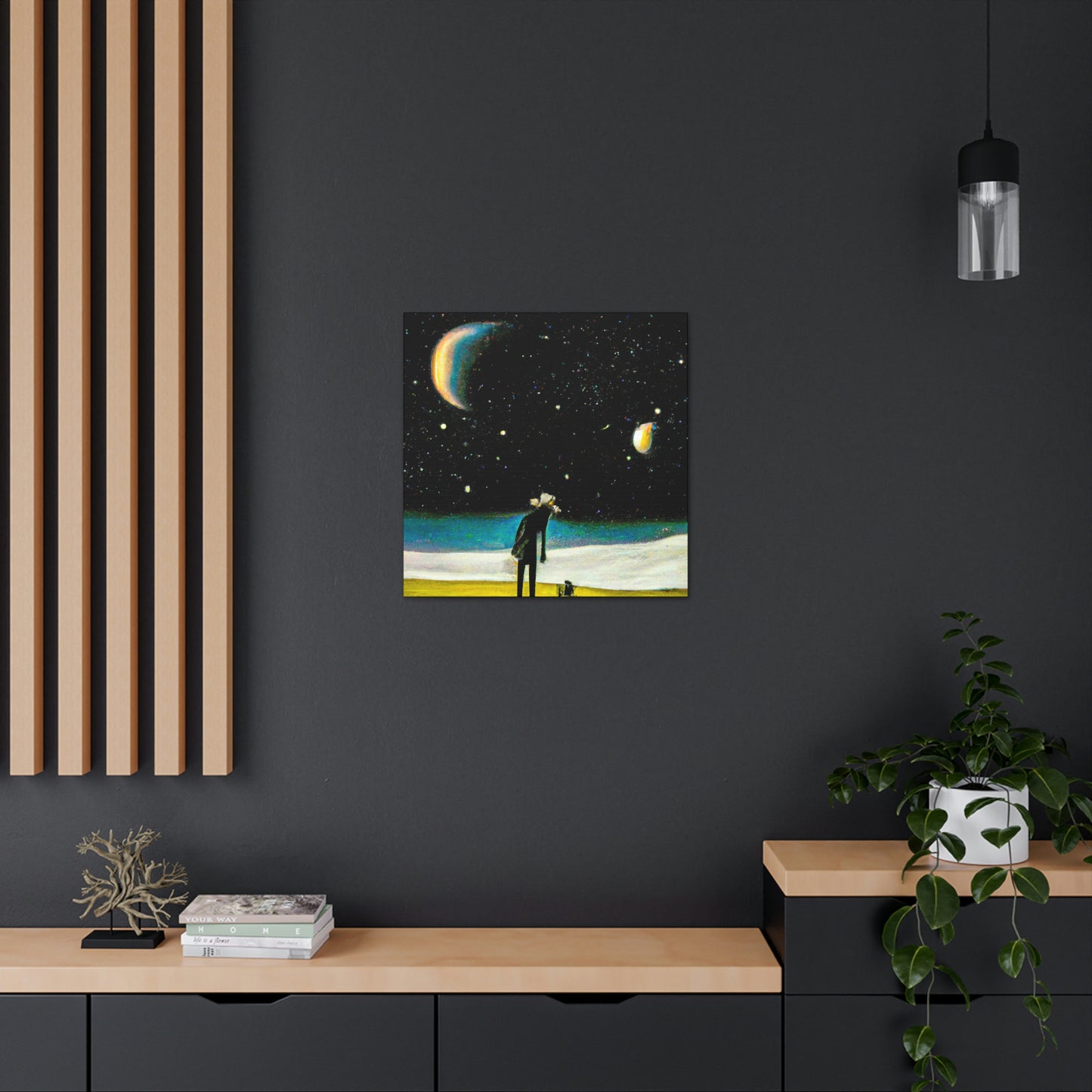 "Un alma perdida conectada con los cielos" - The Alien Canva