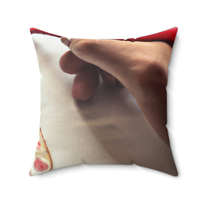 "A Pizza-Loving Love Letter" - The Alien Square Pillow