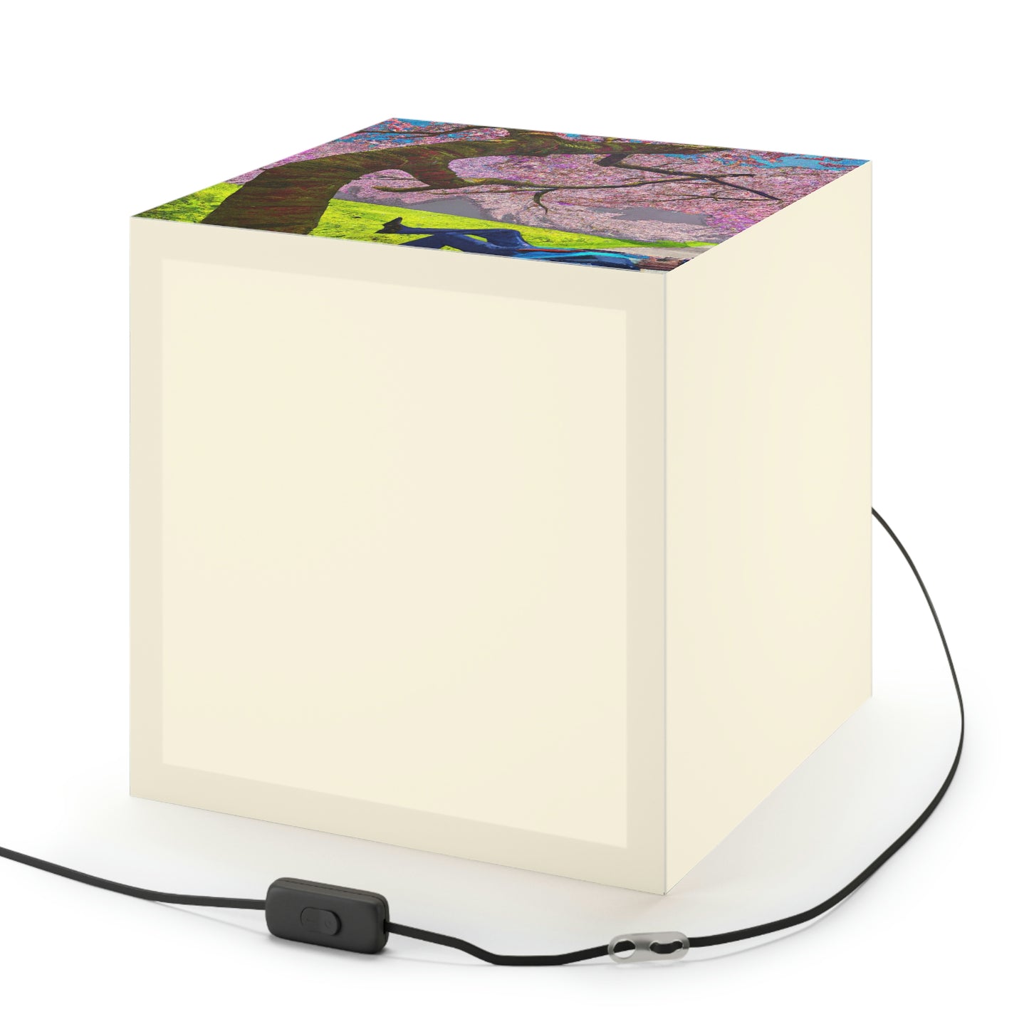 "A Moment of Calm Beneath the Cherry Blossoms" - The Alien Light Cube Lamp