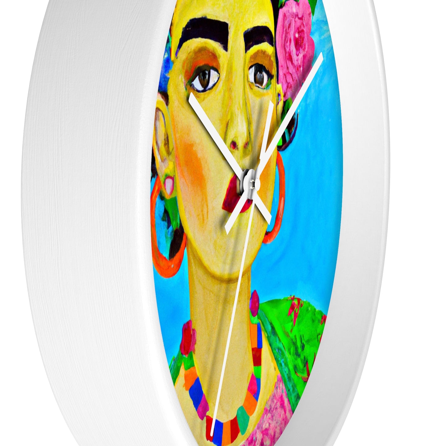 "Fierce and Free: Un tributo a las mujeres mexicanas inspirado en Frida Kahlo" - The Alien Wall Clock