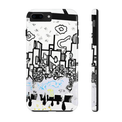 "Ghostly Haze: The Forgotten City". - The Alien Tough Phone Cases